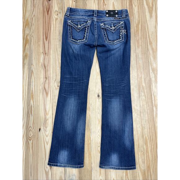 Miss Me Classic Saddle Stitch Bootcut Jeans Size 29 - Picture 2 of 6